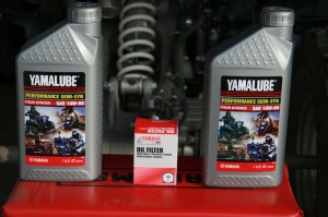 Yamaha Raptor oil and oil filter